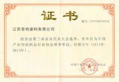 中紡協會理事單位證書